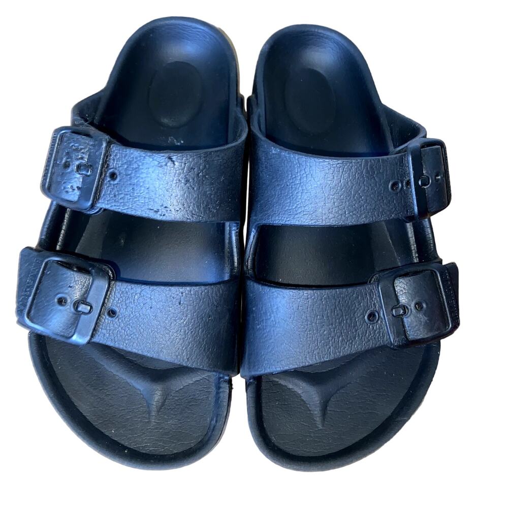 Toddler Girls Black Birkenstock Sandals EVA Size 11 Slides